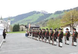 Exerzieren vor der Ausrückung nach Angerberg Bild 36