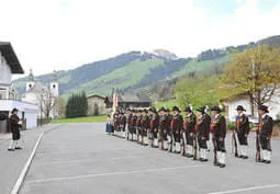 Exerzieren vor der Ausrückung nach Angerberg Bild 35