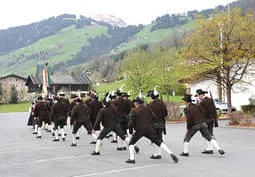 Exerzieren vor der Ausrückung nach Angerberg Bild 34