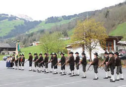 Exerzieren vor der Ausrückung nach Angerberg Bild 33