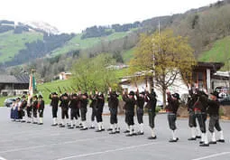 Exerzieren vor der Ausrückung nach Angerberg Bild 32