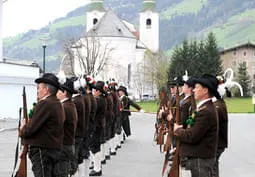 Exerzieren vor der Ausrückung nach Angerberg Bild 31