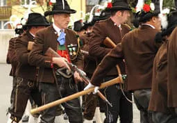 Exerzieren vor der Ausrückung nach Angerberg Bild 21